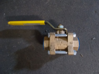 1" SWEAT BRONZE 3 PC FULL PORT BALL VALVE