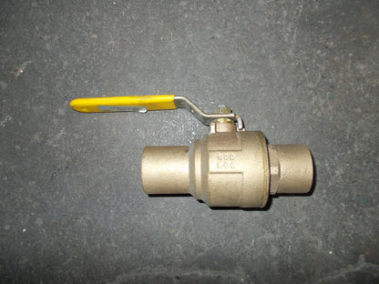 1 1/2" SWEAT BRONZE F/P BALL VALVE