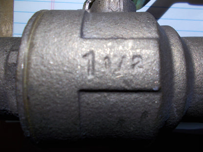 1 1/2" SWEAT BRONZE F/P BALL VALVE