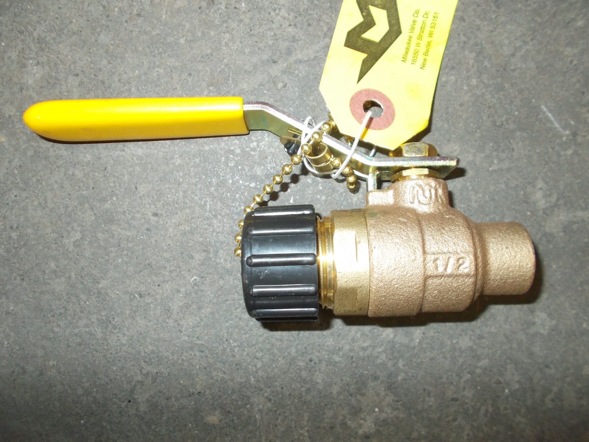 1/2" X SWEAT X 3/4" M.P.T. BRONZE/BRASS BALL VALVE