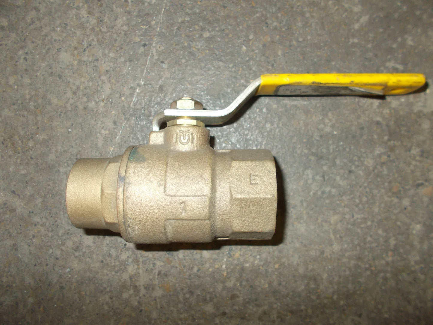 1" SWEAT X 1" F.N.P.T. BRONZE/BRASS BALL VALVE