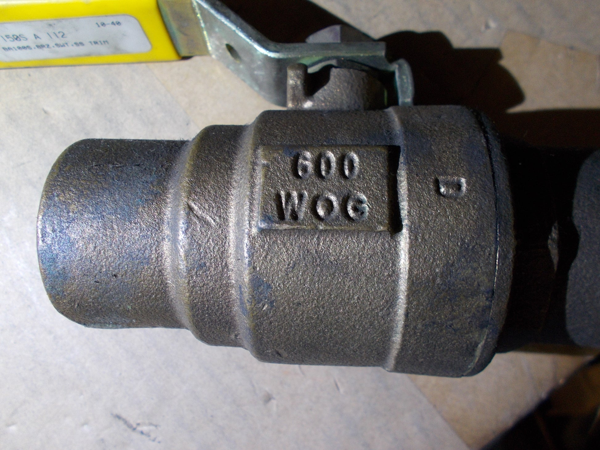 1 1/2" SWEAT BRONZE BALL VALVE W/SS