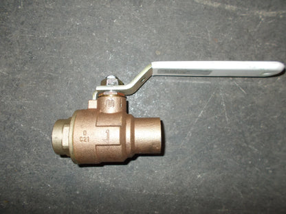 1"SWEAT "ULTRA PURE" BRONZE/BRASS BALL VALVE