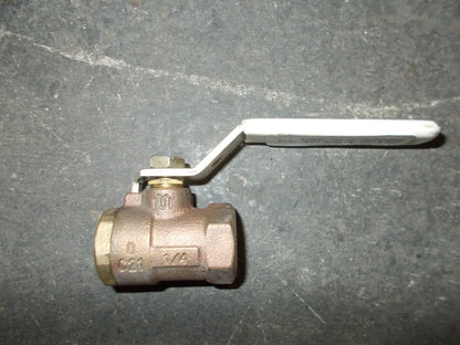 1/4"FPT "ULTRA PURE" BRONZE BALL VALVE