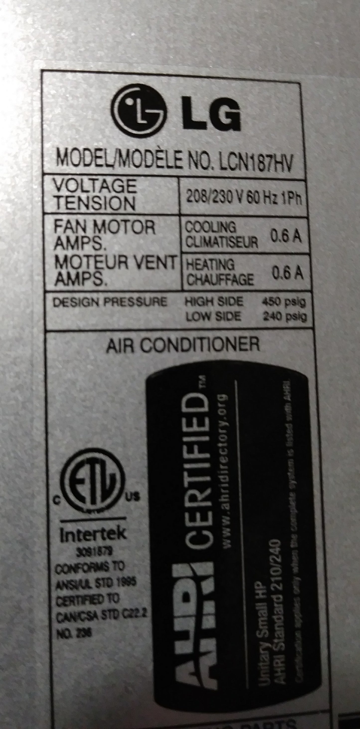 1-1/2 TON 4-WAY CEILING CASSETTE INDOOR MINI-SPLIT HEAT PUMP UNIT w/INVERTER, 20 SEER 208-230/60/1 R-410A