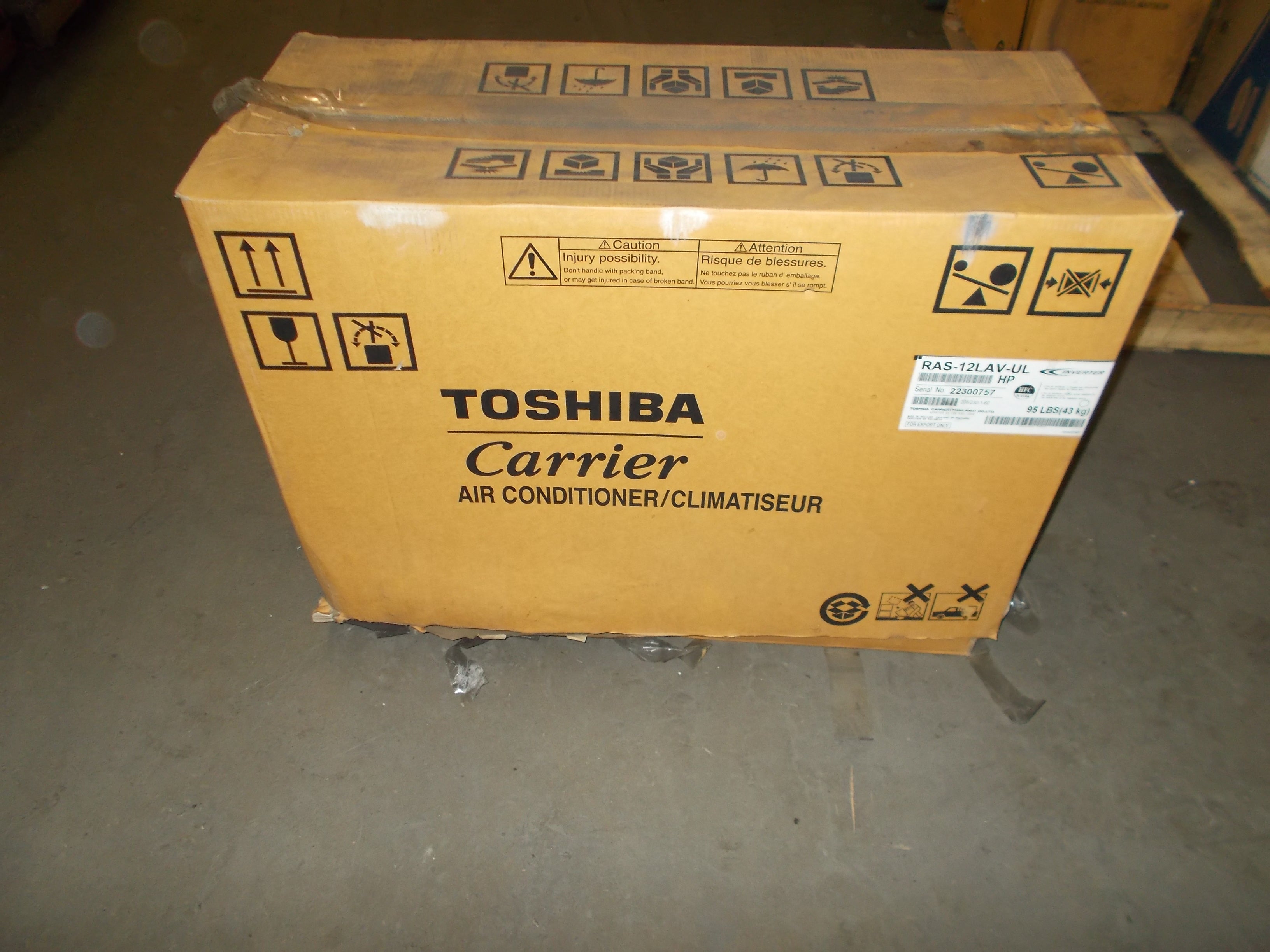 1 Ton Outdoor Mini-Split Air Conditioner Unit, 23 Seer 208-230/60
