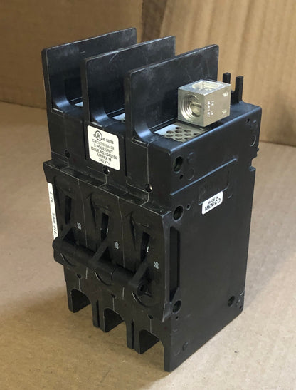 3 POLE 85 AMP "209 MULTI-POLE" SERIES HYDRAULIC MAGNETIC CIRCUIT BREAKER PROTECTOR/FOR MANUAL CONTROLLER APPLICATIONS, 240/60-50/1 OR 3