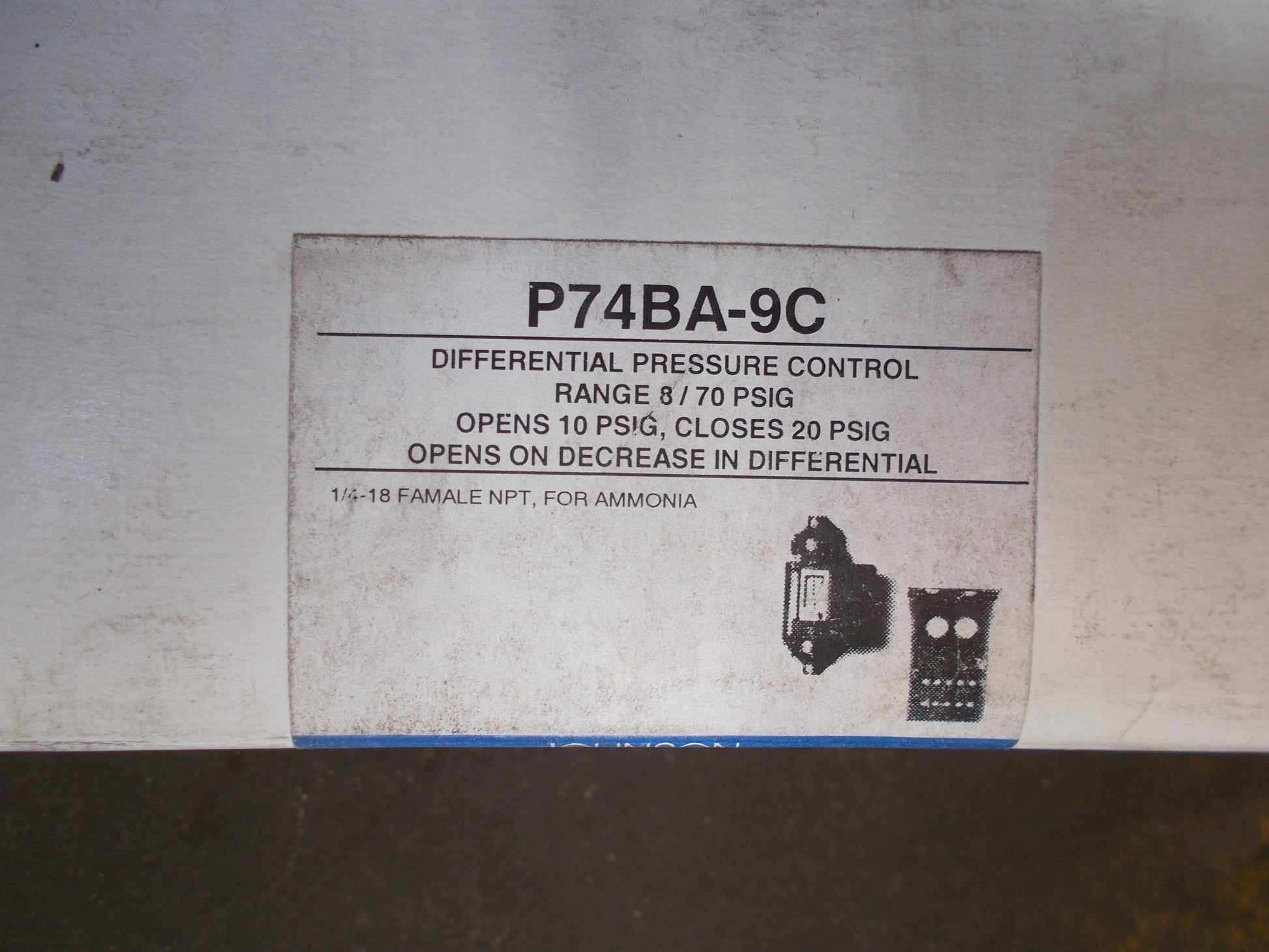 'P74' SERIES DIFFERENTIAL PRESSURE CONTROL 600VAC