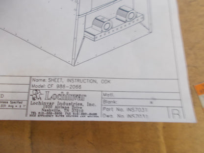 OUTDOOR VENT KIT FOR CW, FOR MODEL CF 986-2066