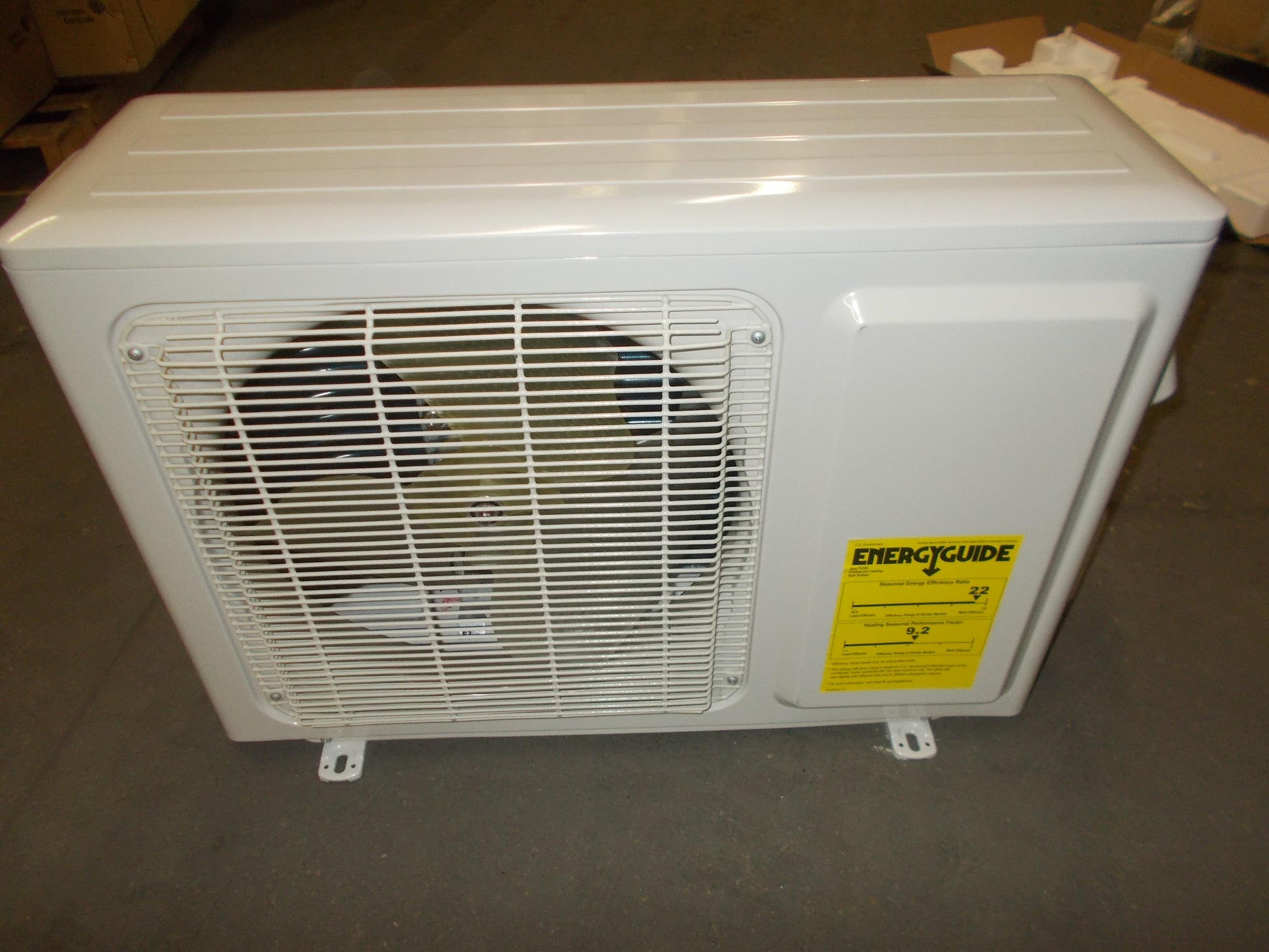 9,000 BTU SINGLE ZONE OUTDOOR MINI-SPLIT HEAT PUMP UNIT, 22 SEER 208-230/60/1 R-410A