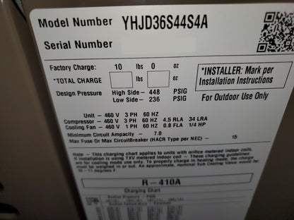 3 TON "LX" SERIES SPLIT-SYSTEM HEAT PUMP, 13 SEER 460/60/3 R-410A