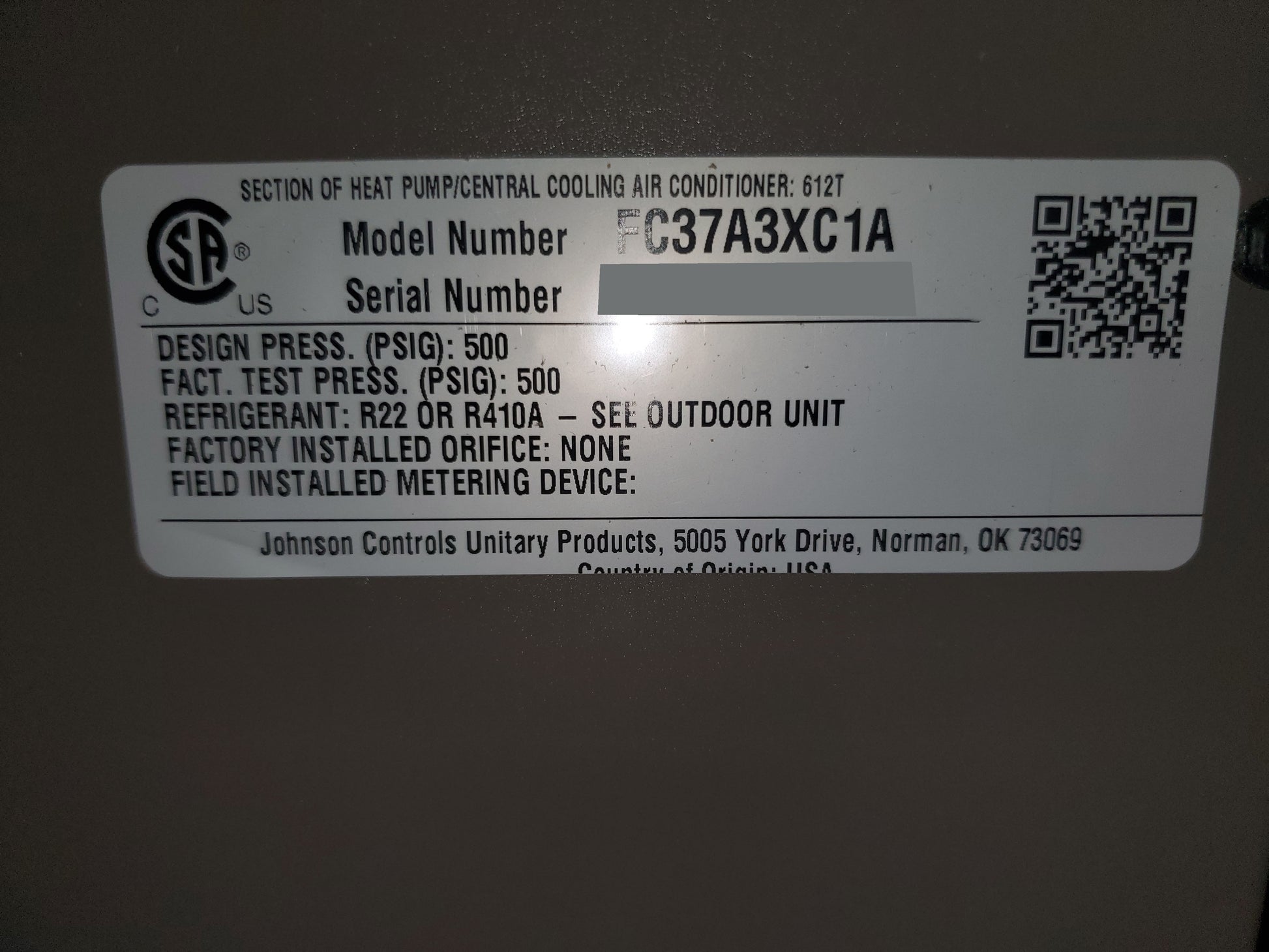 Ton AC/HP Upflow/Downflow Cased A Coil R-410A Or R-22 – Surplus City