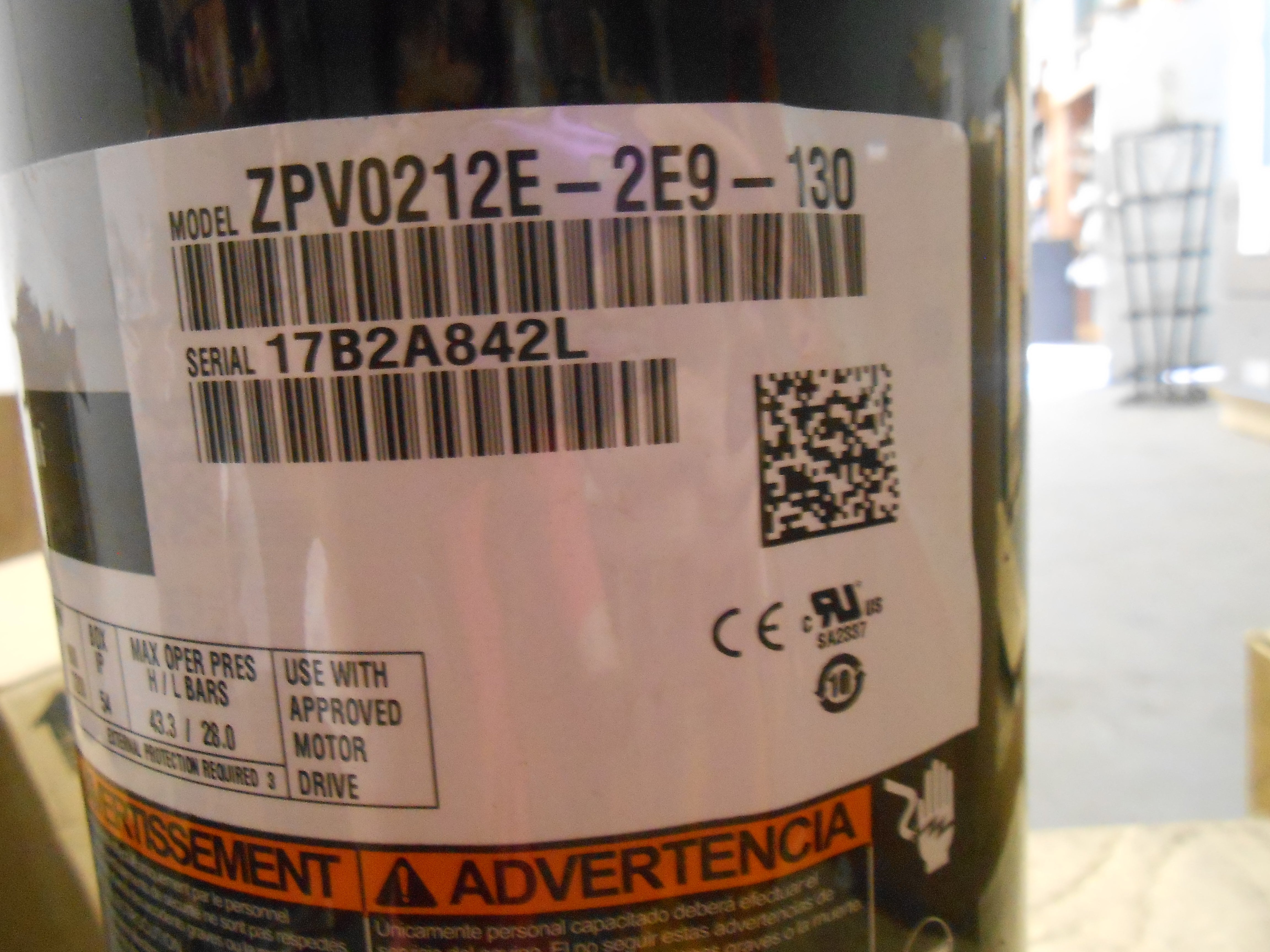 1-3 HP Scroll Compressor Variable Speed 600/20/3 R410A – Surplus City