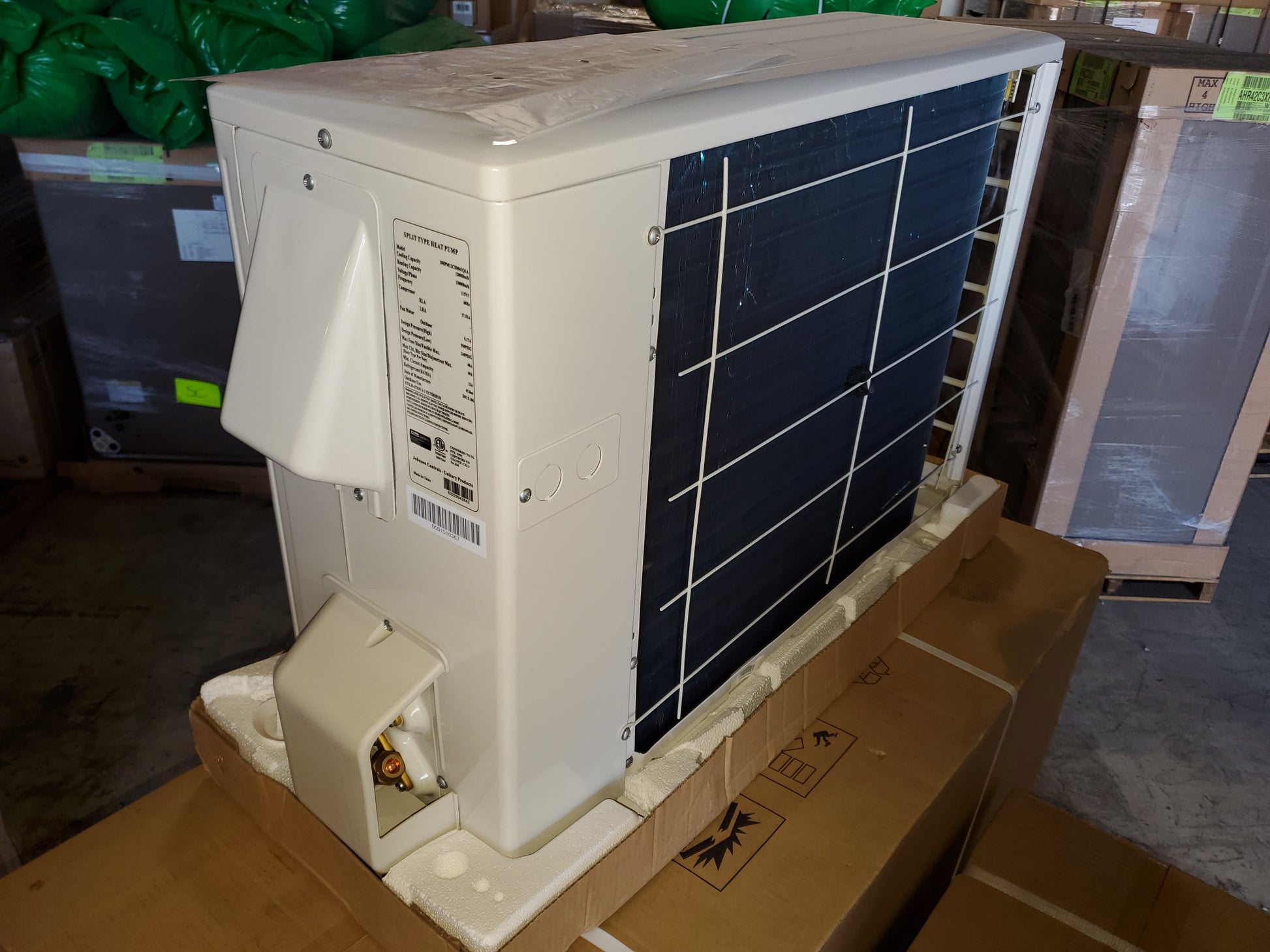 12,000 BTU SINGLE ZONE OUTDOOR MINI-SPLIT HEAT PUMP UNIT, 20 SEER 115/60/1 R-410A