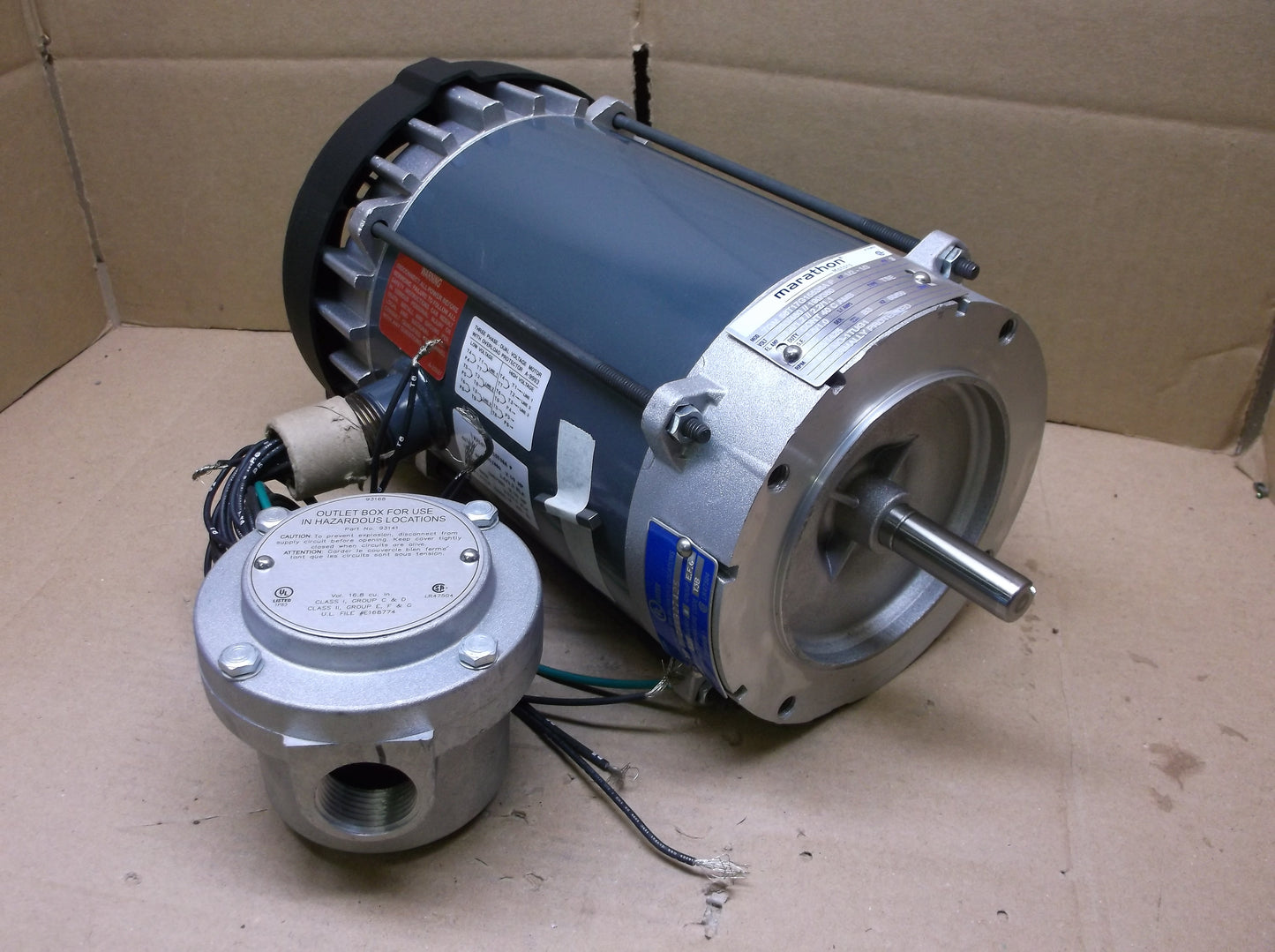 1/2HP HAZARDOUS LOCATION MOTOR, 230-460/50-60/3 RPM:1725/1-SPEED