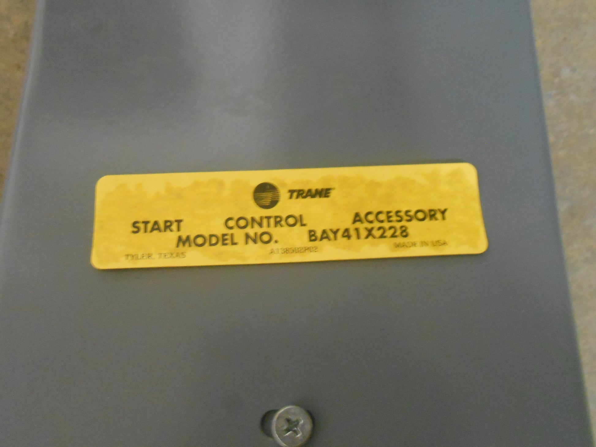 START CONTROL ACCESSORY