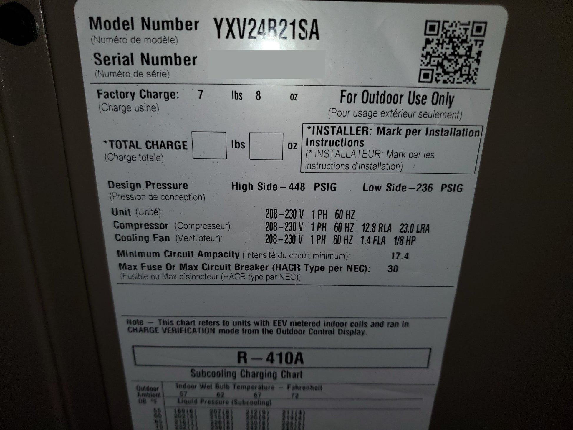 2 TON "AFFINITY" SERIES ECM VARIABLE SPEED COMMUNICATING SPLIT-SYSTEM AIR CONDITIONER, 20 SEER 208-230/60/1 R-410A