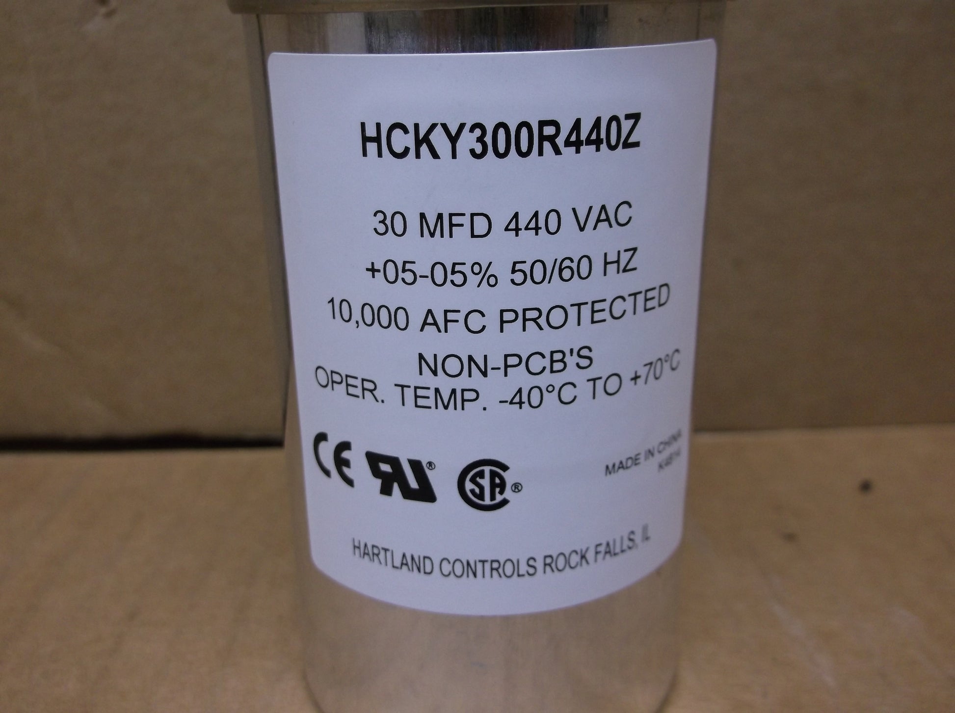 30 MFD X 440 VAC ROUND RUN CAPACITOR