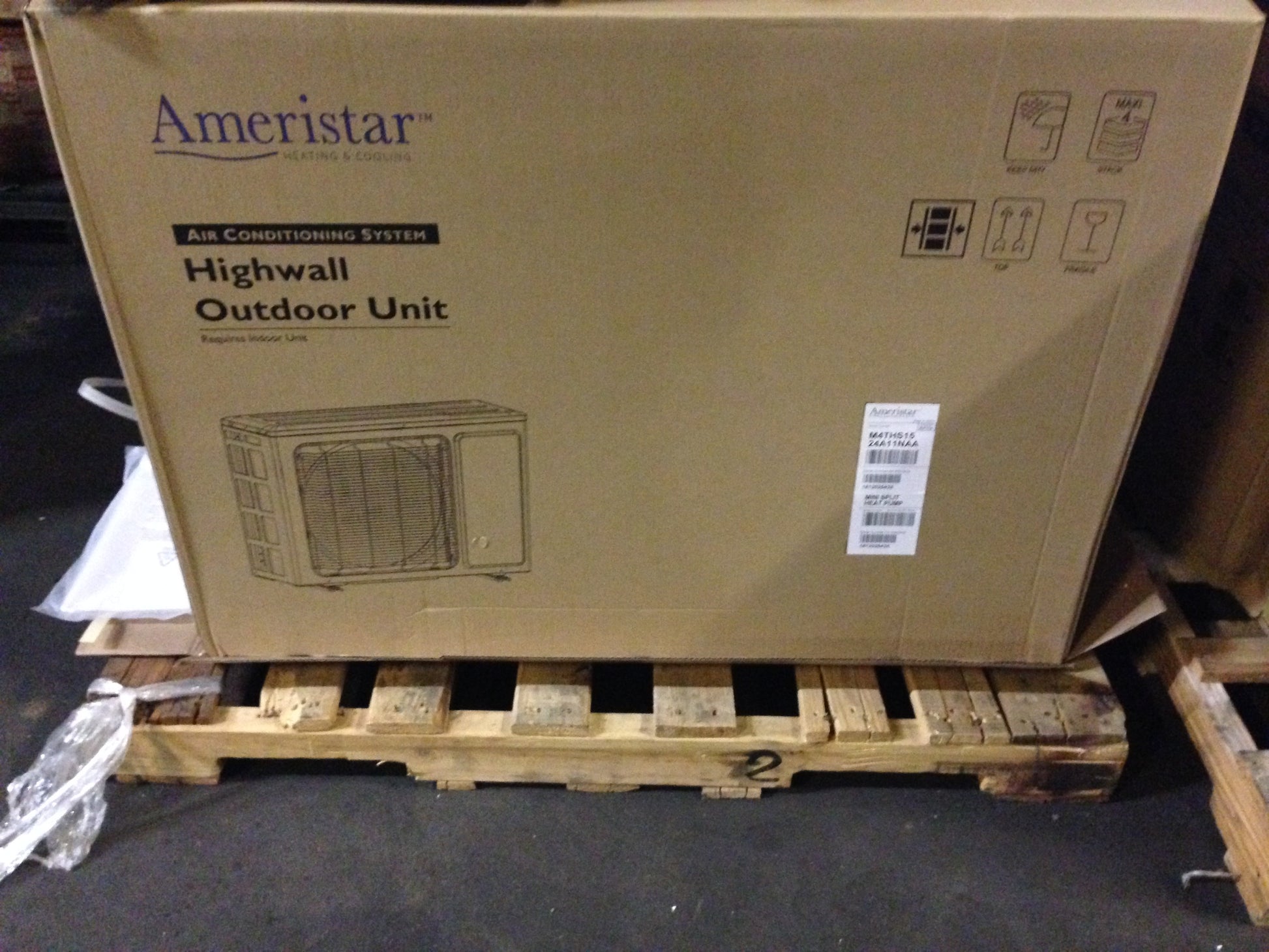 24,000 BTU SINGLE ZONE OUTDOOR MINI-SPLIT HEAT PUMP, 15 SEER 208-230/60/1 R-410A 1883 CFM