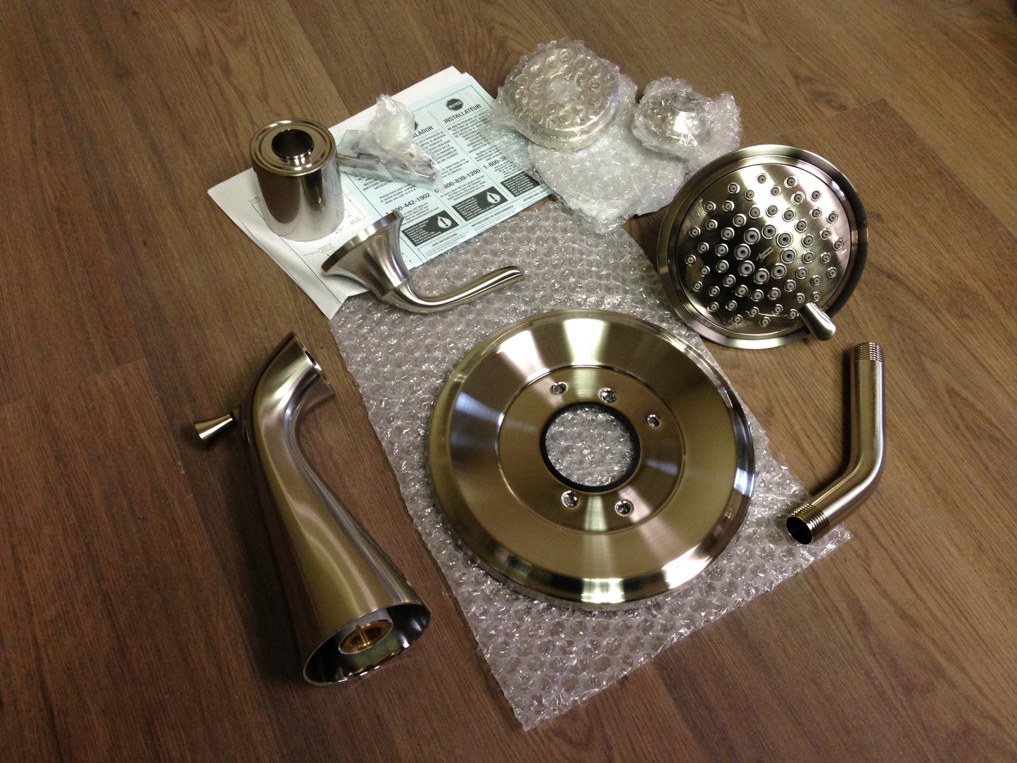 PATIENCE PRESSURE BALANCE BATH/SHOWER TRIM KIT, 2.5GPM, BRUSHED NICKEL