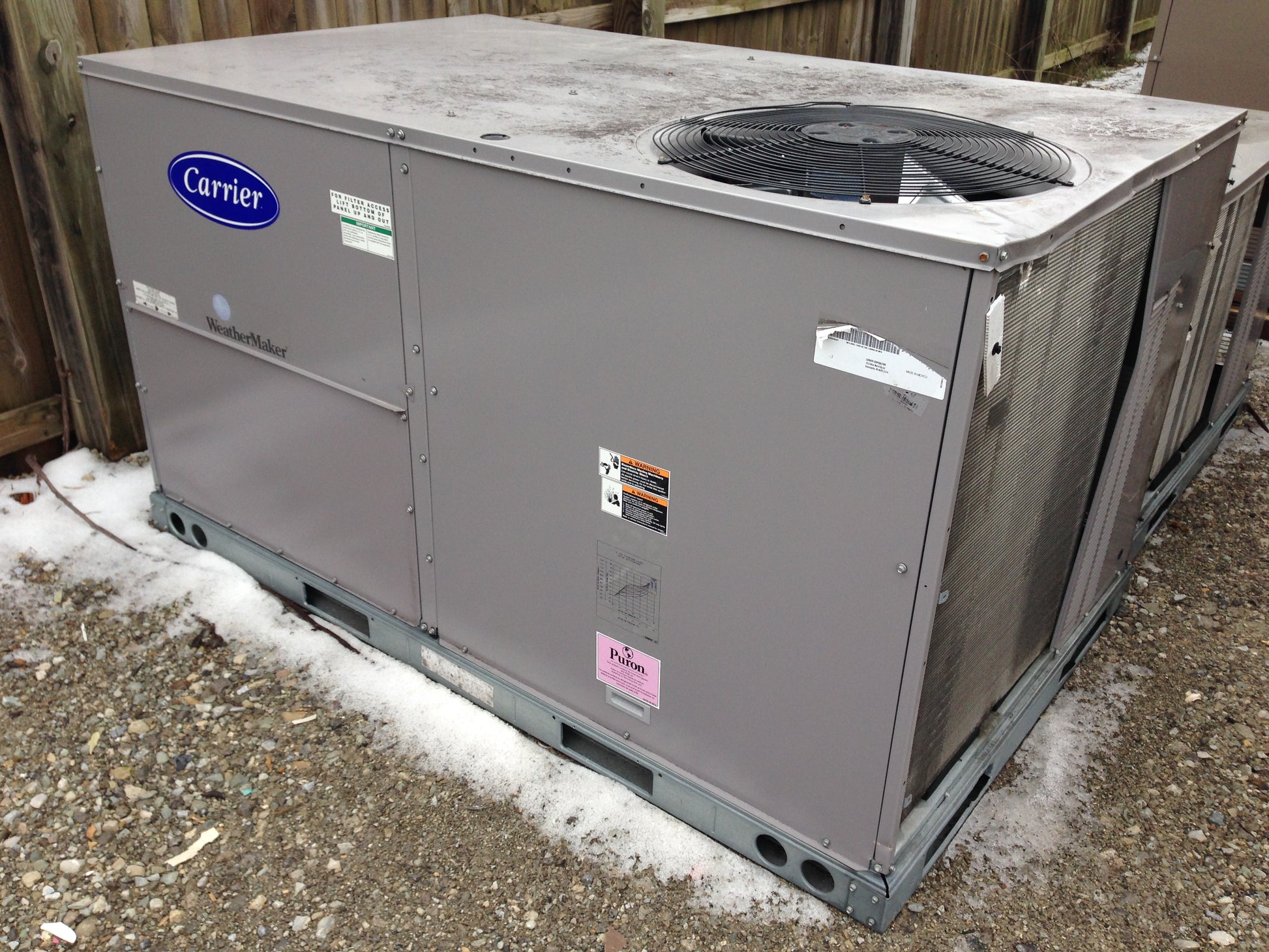 5 TON CONVERTIBLE PACKAGED HEAT PUMP UNIT, 13.2 SEER 208-230/60/3 R-410A