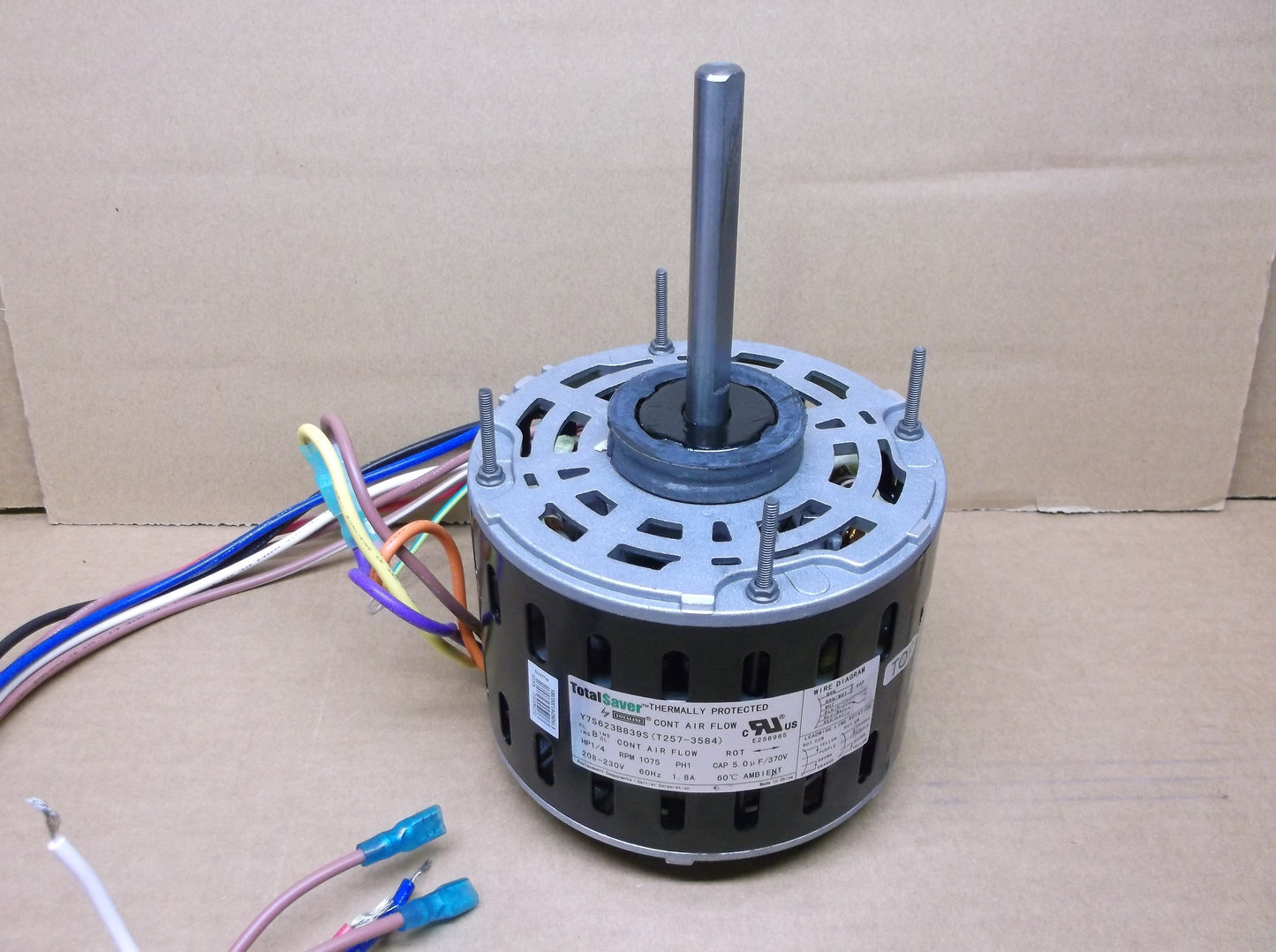 1/4HP DIRECT DRIVE BLOWER MOTOR  208-230/60/1   RPM:1075/3-SPEED