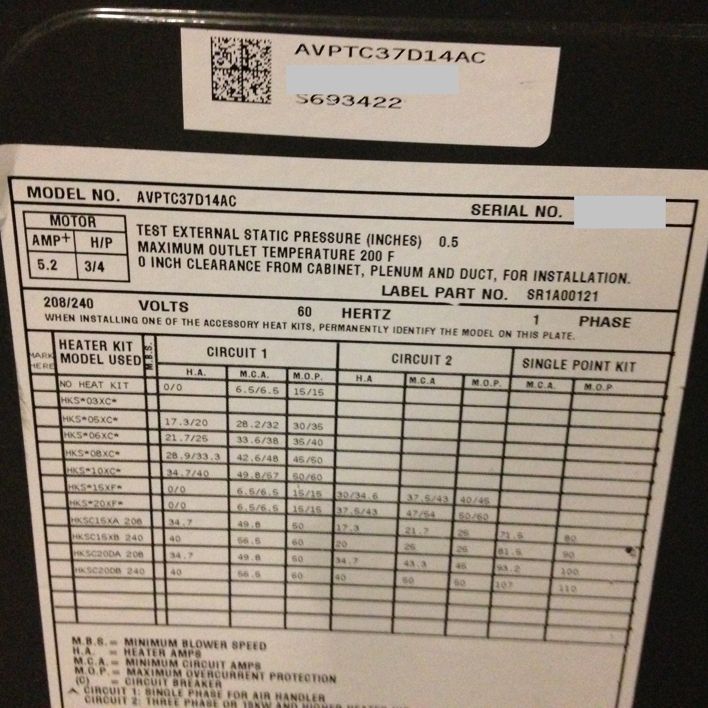 3 TON MULTI-POSITION ECM COMMUNICATING COMPATIBLE AIR HANDLER 208-230/60/1  CFM  13 SEER