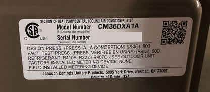 3 TON AC/HP "CM" SERIES MULTI-POSITION CASED ALUMINUM "N" COIL, R-22 OR R-410A CFM:1200