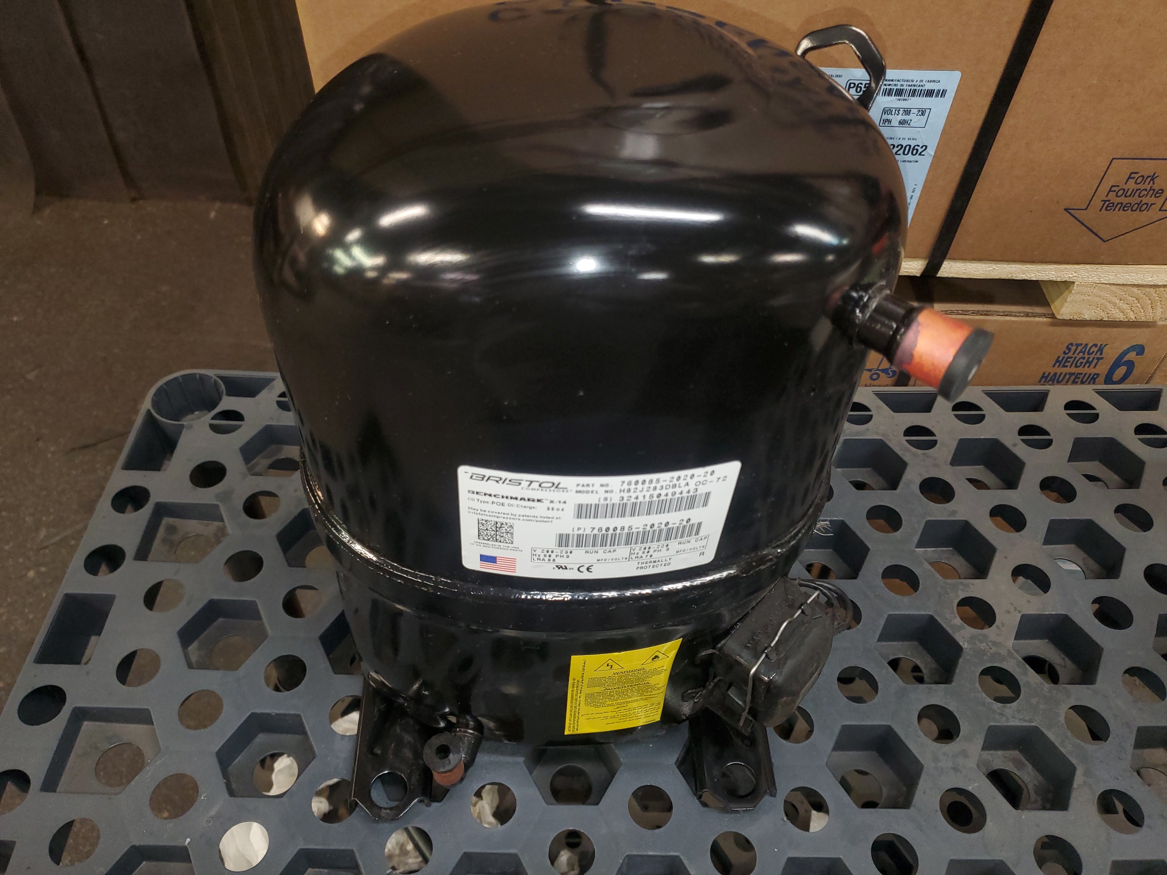 2.75 Ton AC/HP Benchmark High Temp Recip Compressor w/ Internal