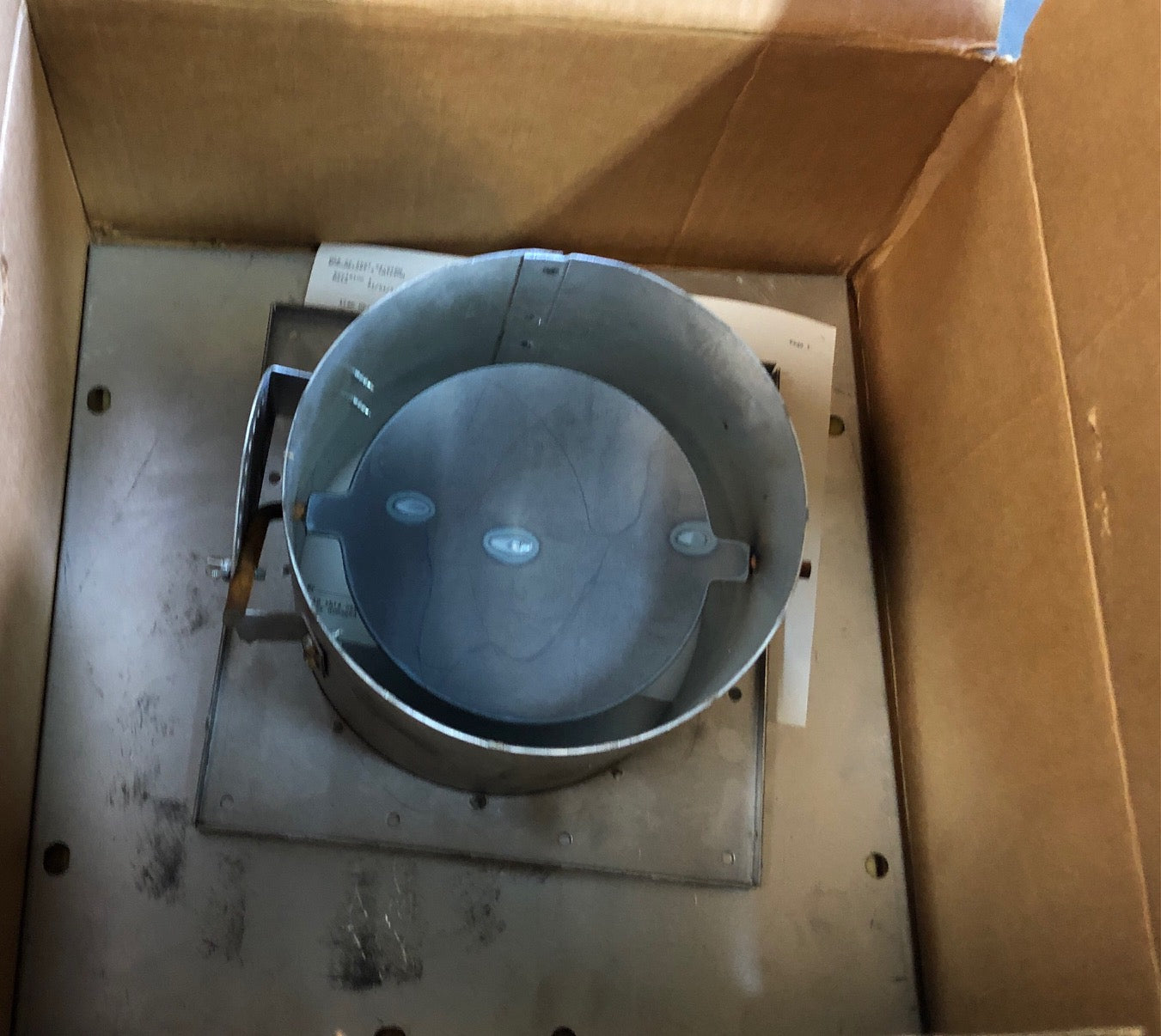 8" TOP FLUE OUTLET CARTON ASSEMBLY,