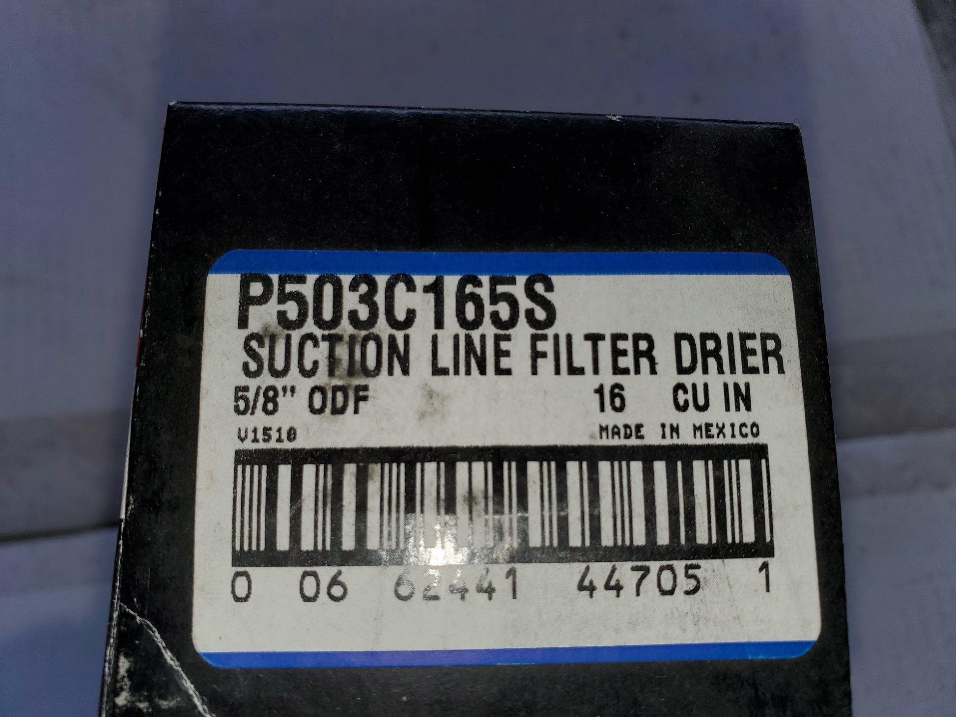16 CUBIC INCH 5/8"  SWEAT SUCTION LINE FILTER DRIER