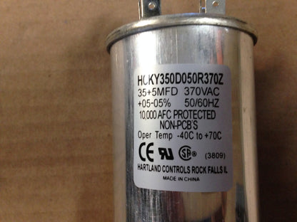 35+5 MFD X 370 VAC ROUND RUN CAPACITOR