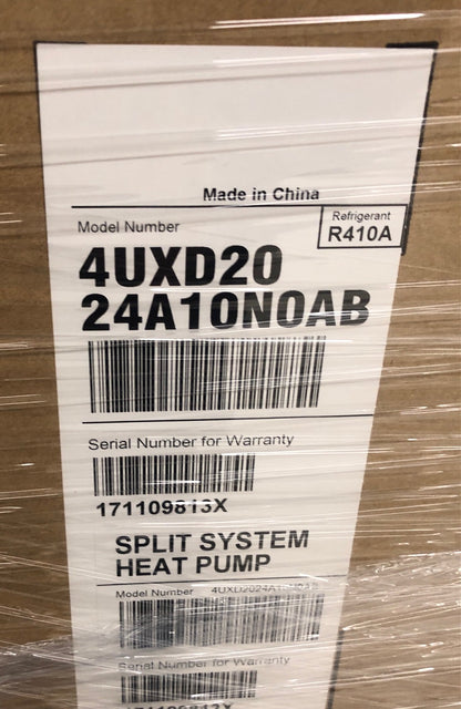 24,000 BTU INDOOR DUCTED CEILING MOUNT SPLIT-SYSTEM HEAT PUMP, 16 SEER 208-230/60/1 R-410A CFM:800