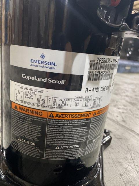 2 Ton AC/HP Scroll Compressor 200-220-230/60-50/3 R-410A