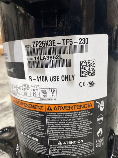 2 Ton AC/HP Scroll Compressor 200-220-230/60-50/3 R-410A