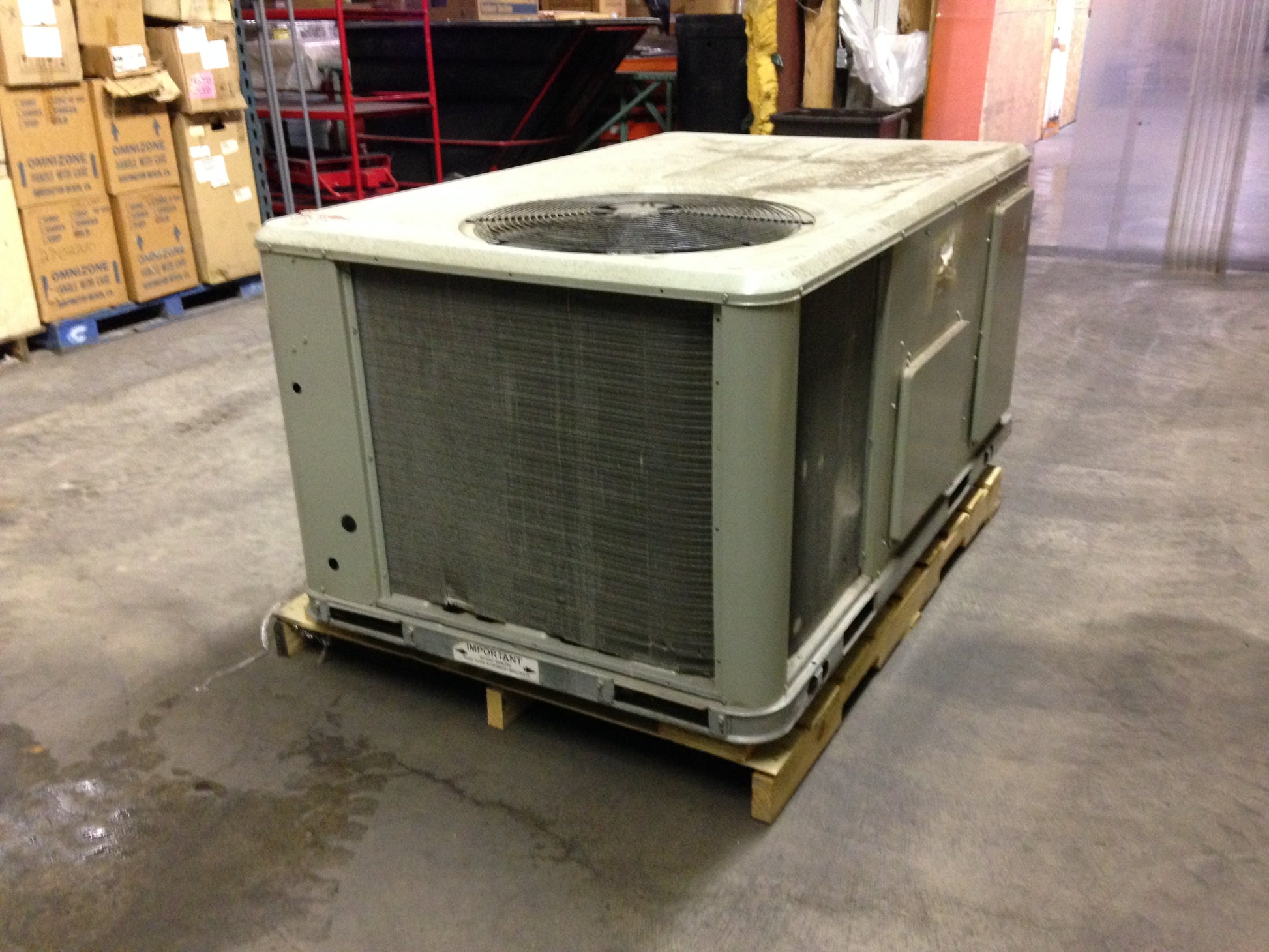 TON CONVERTIBLE PACKAGED HEAT PUMP UNIT, 208-230/60/3 R-22