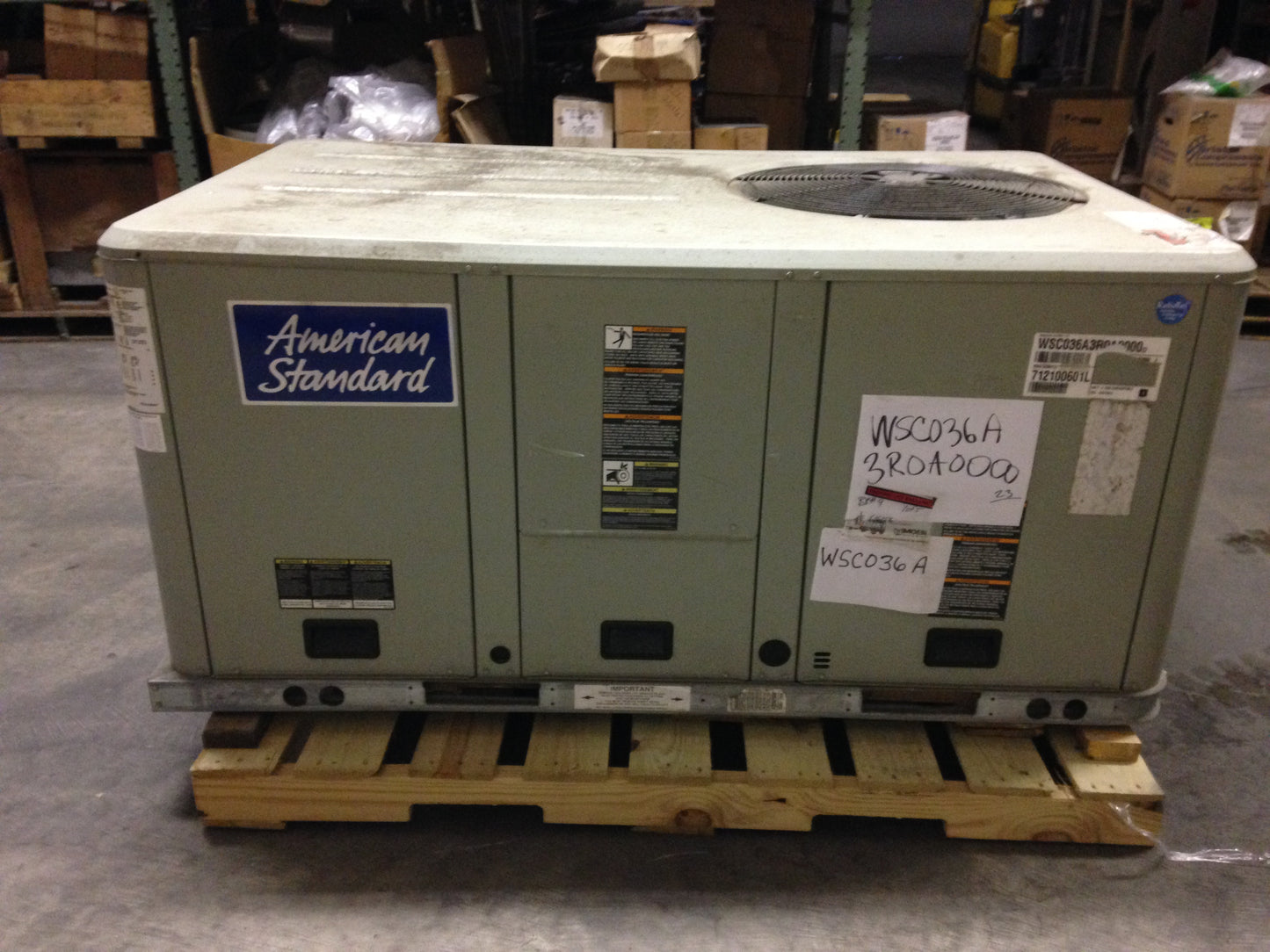 3 TON CONVERTIBLE PACKAGED HEAT PUMP UNIT, 208-230/60/3   R-22