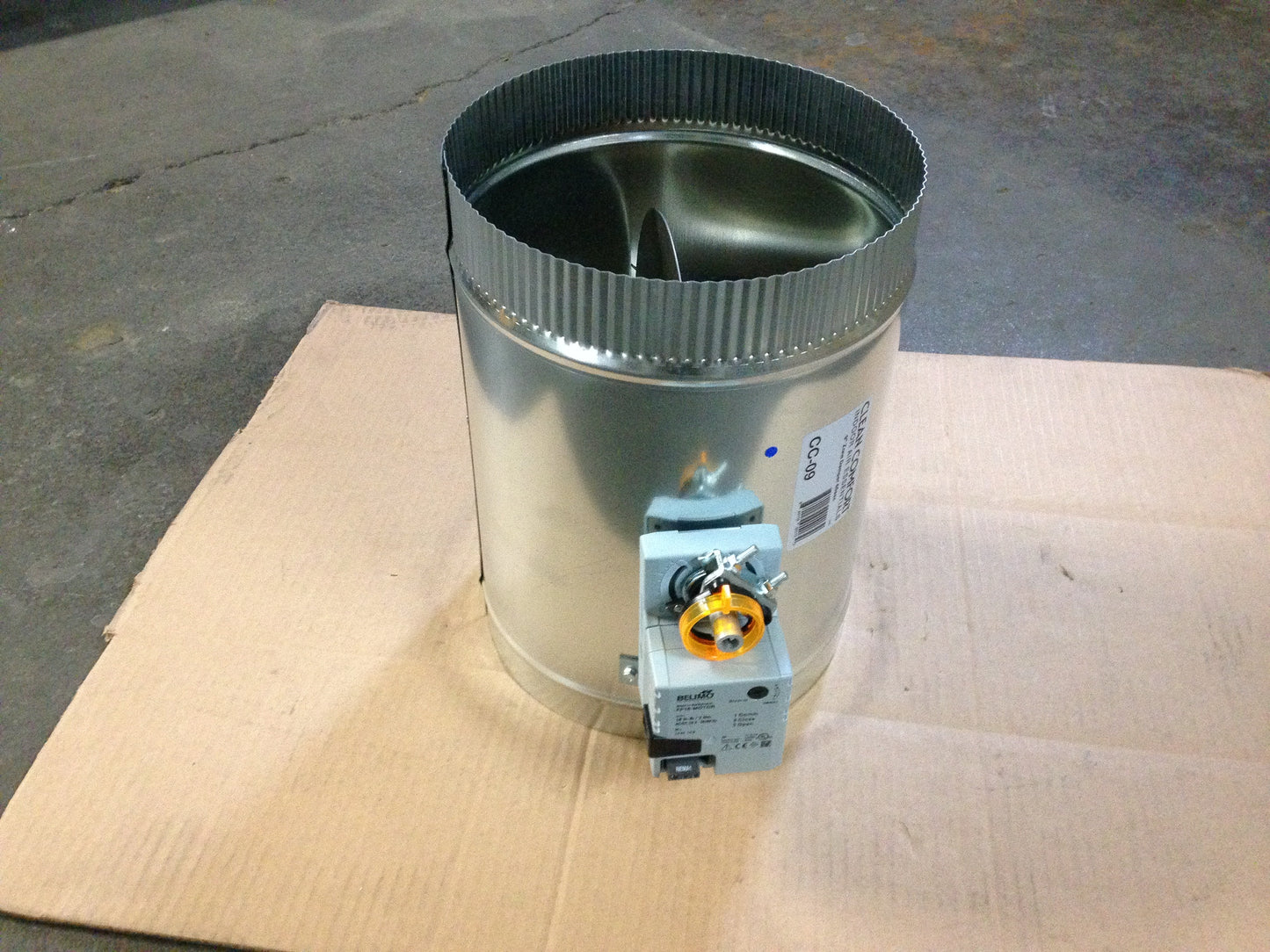 9" ROUND ZONE DAMPER, AC/DC 24V/50-60