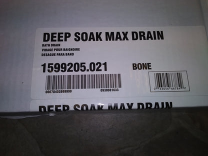 EVOLUTION DEEP SOAK MAX DRAIN, BONE