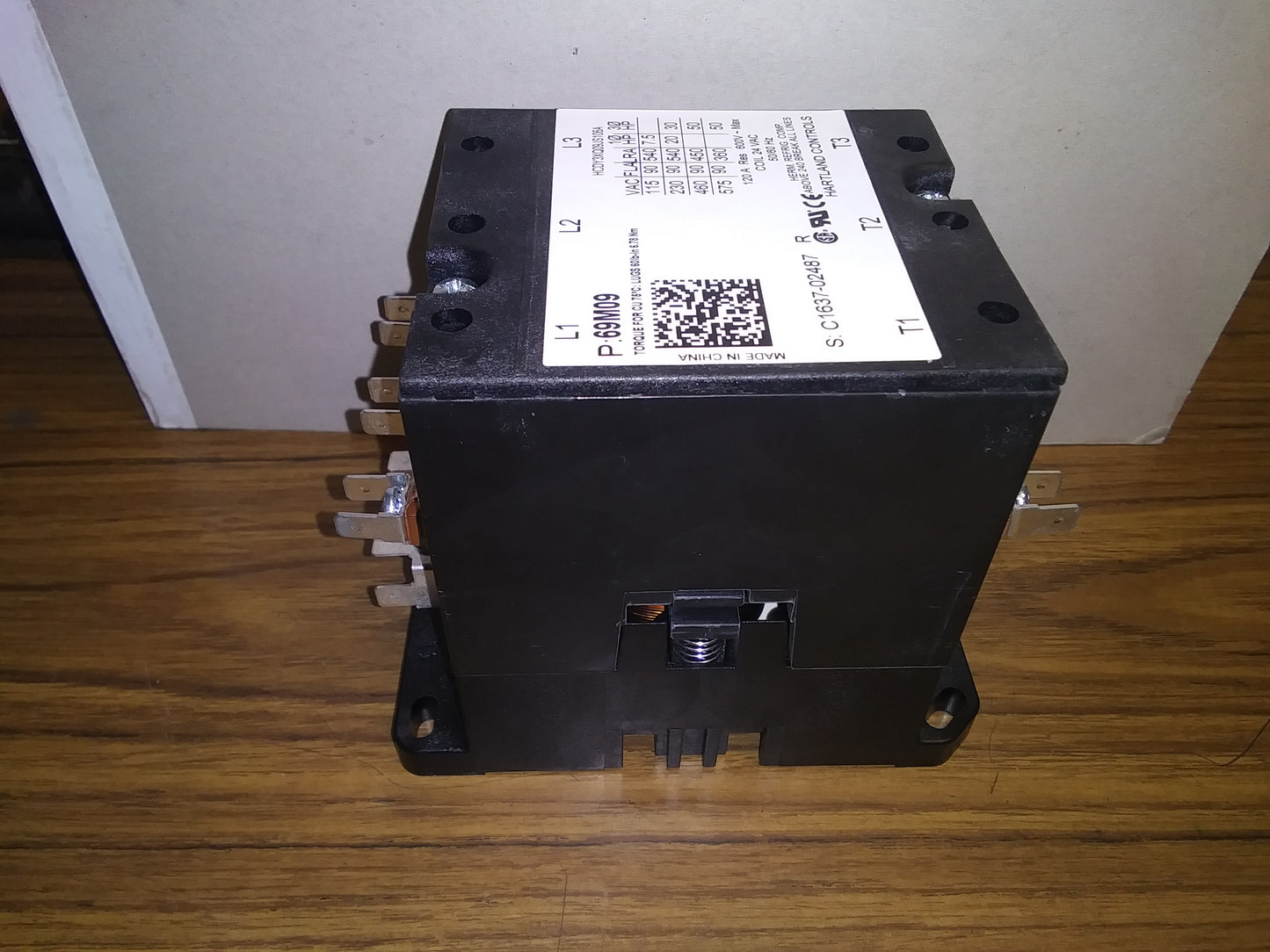 3 POLE 90 AMP DEFINITE PURPOSE CONTACTOR 24 VOLT COIL