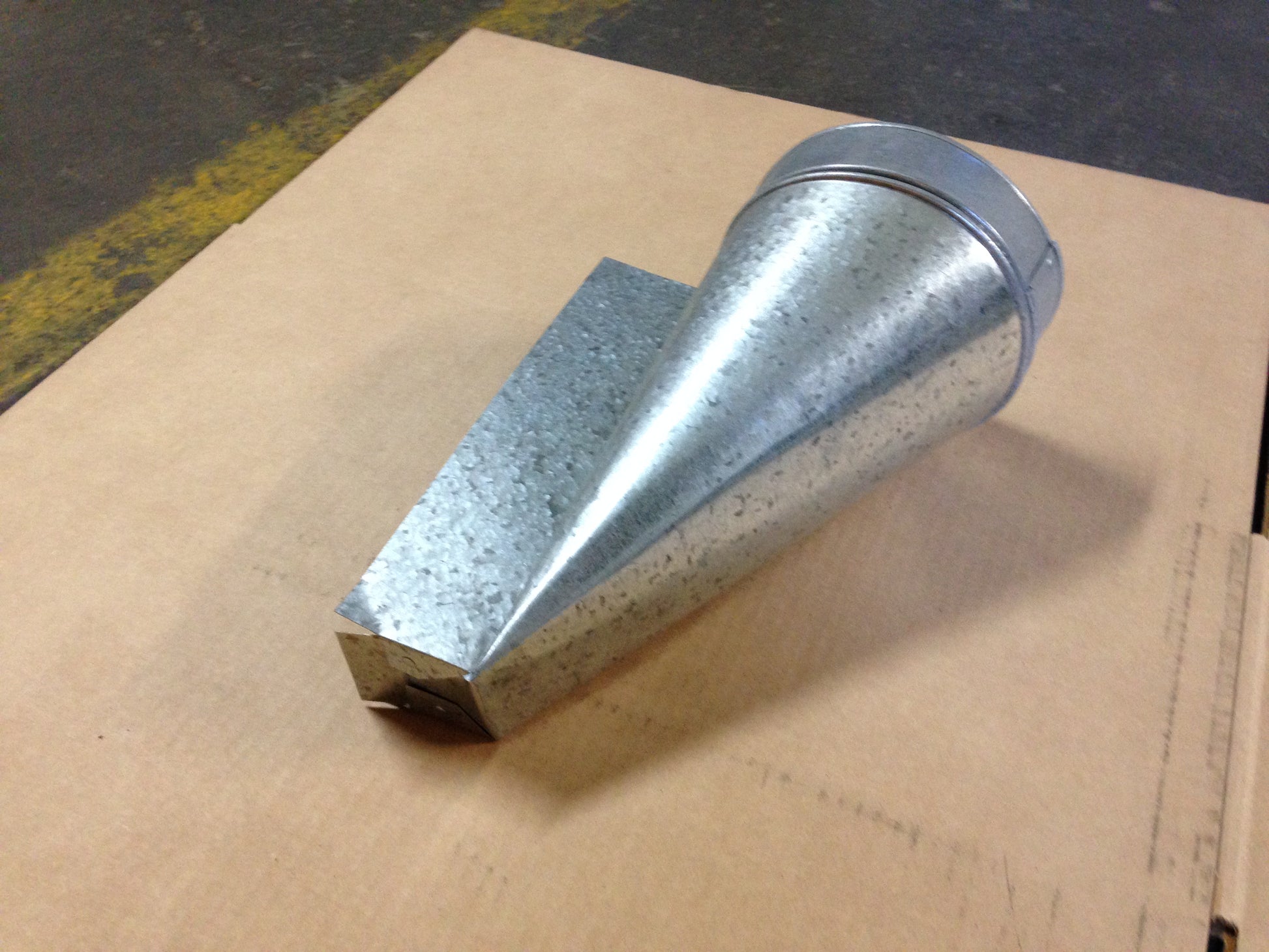 2 1/4" X 10" X 6"  RIGHT REGISTER END BOOT