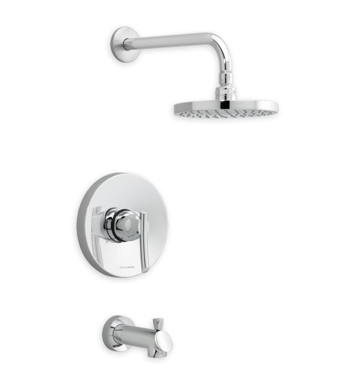 "GREEN TEA" CHROME PRESSURE BALANCE BATH AND SHOWER TRIM KIT/LESS VALVE, 