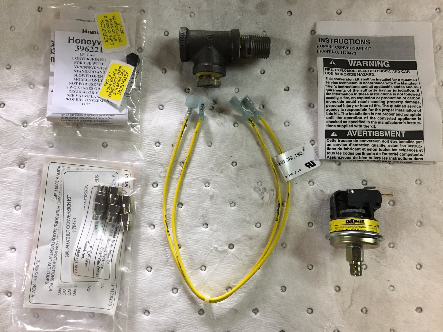 NATURAL GAS TO PROPANE CONVERSION KIT