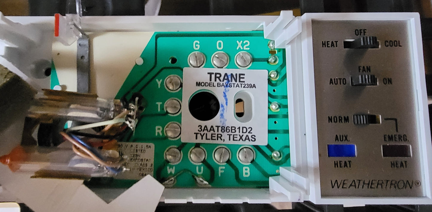 Trane Furnace Two Stage Furnace Thermostat Electric Heat Trane