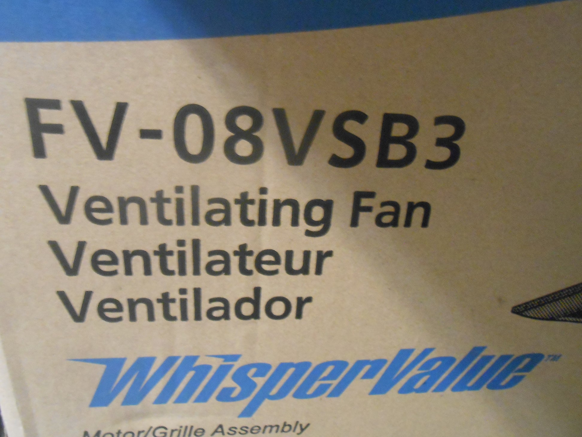 WHISPER VALUE VENTILATING FAN CONTRACTOR 4 PACK 120/60/1