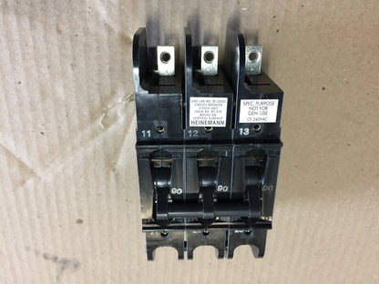 3 POLE 90 AMP CIRCUIT BREAKER 240 VOLT 50/60 HERTZ