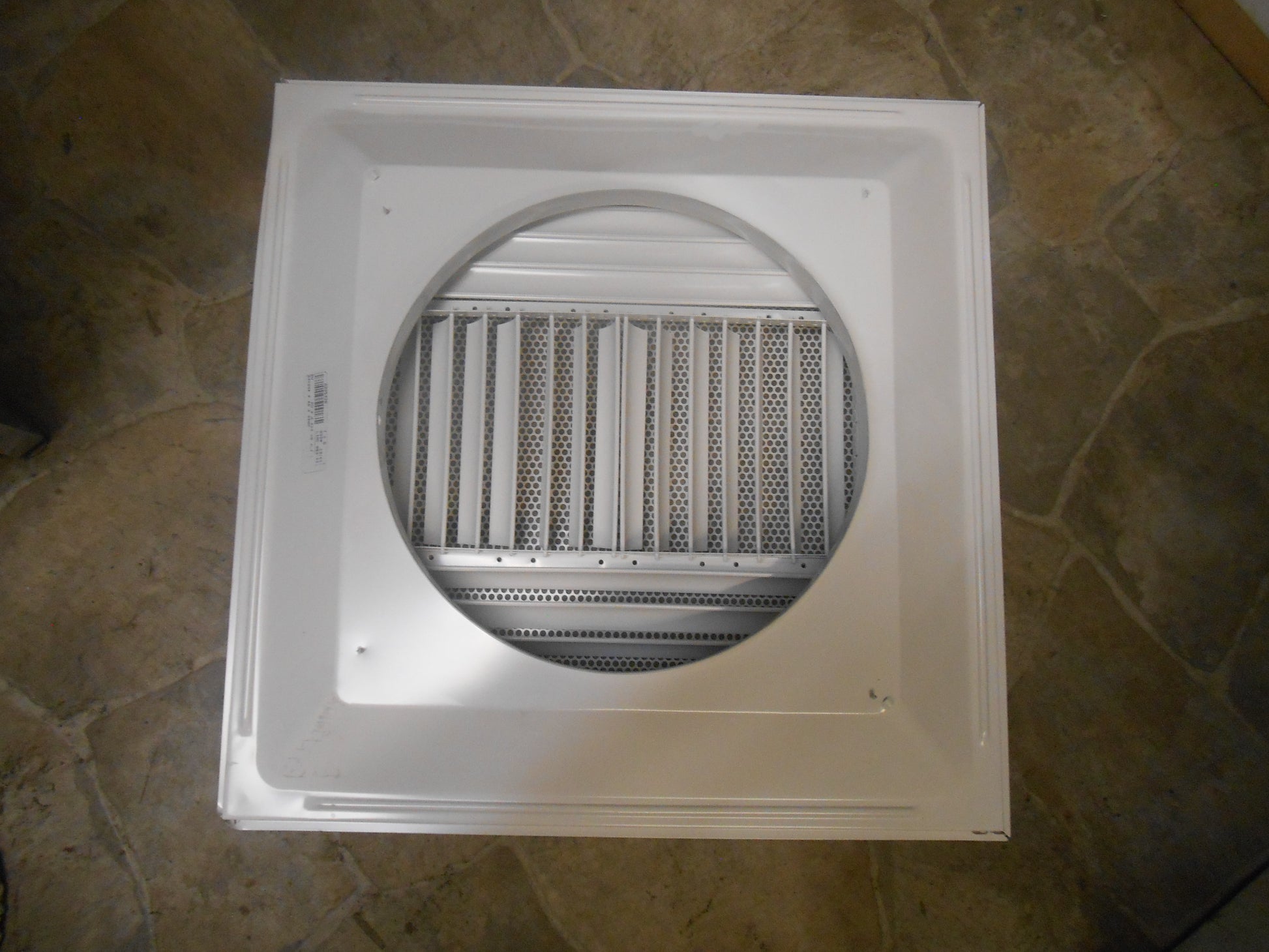24 X 24 CEILING DIFFUSER WITH ADJUSTABLE FINS 14" NECK