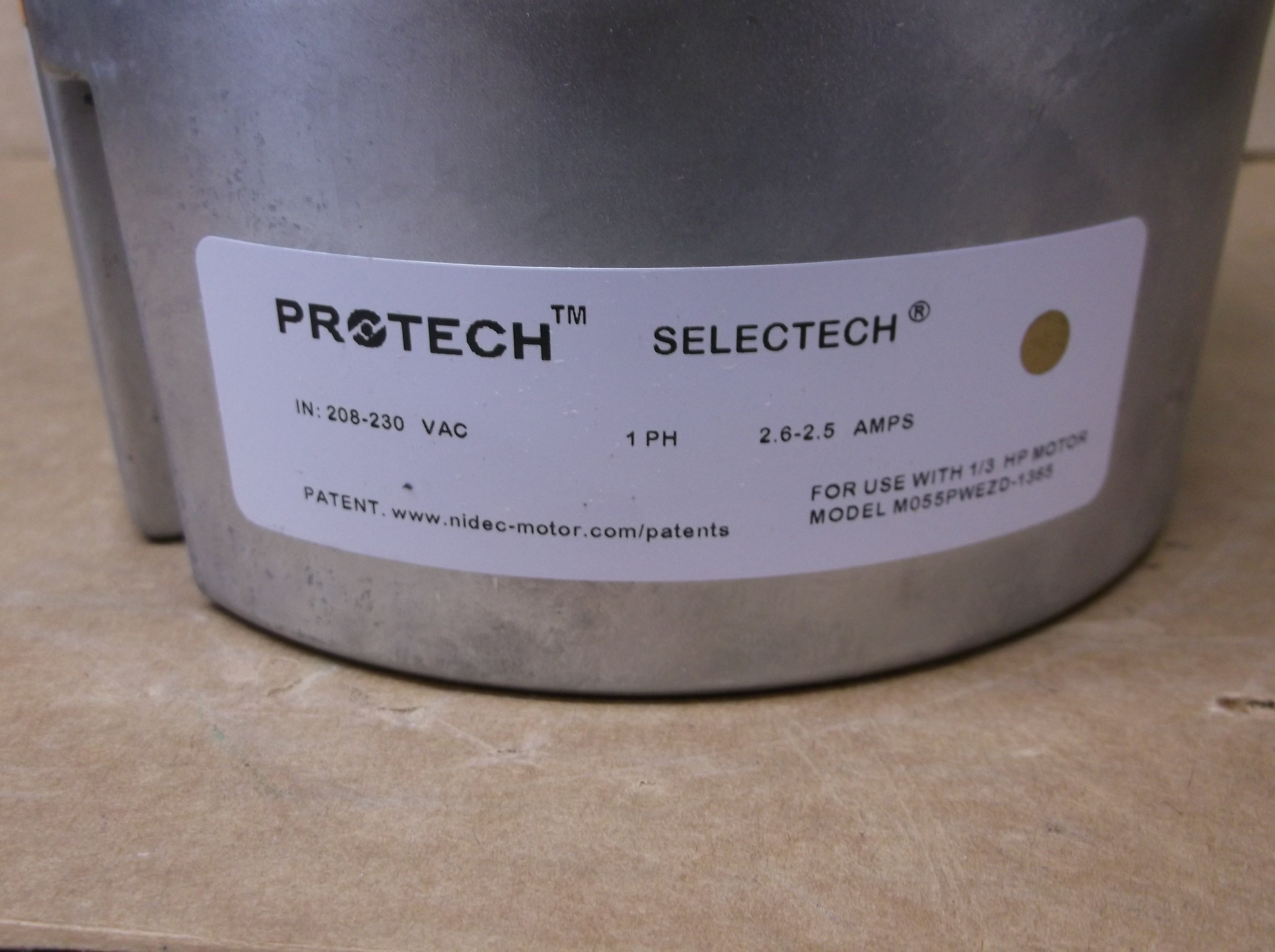 1/3HP Unprogrammed ECM Selectech Direct Drive Blower Motor 208-230