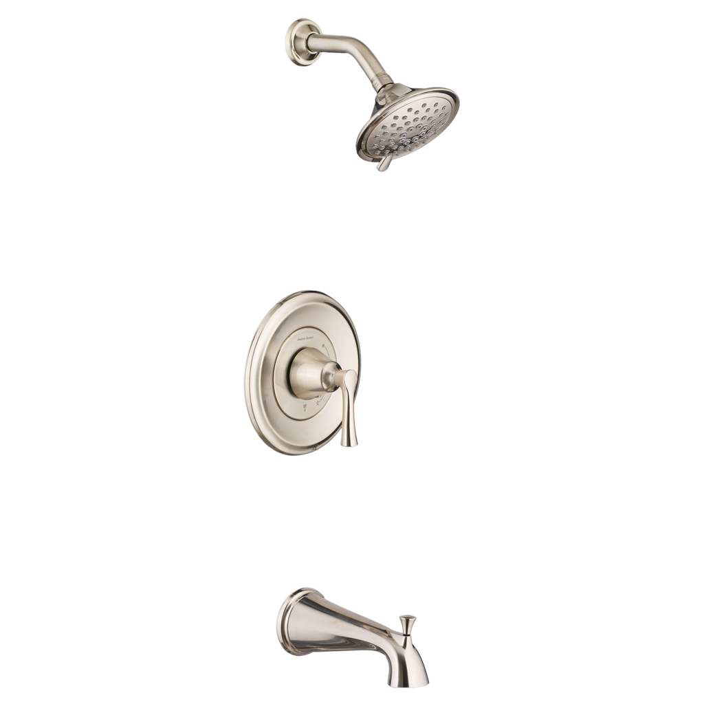 "ESTATE" BRUSHED NICKEL PRESSURE BALANCE BATH/SHOWER TRIM KIT,