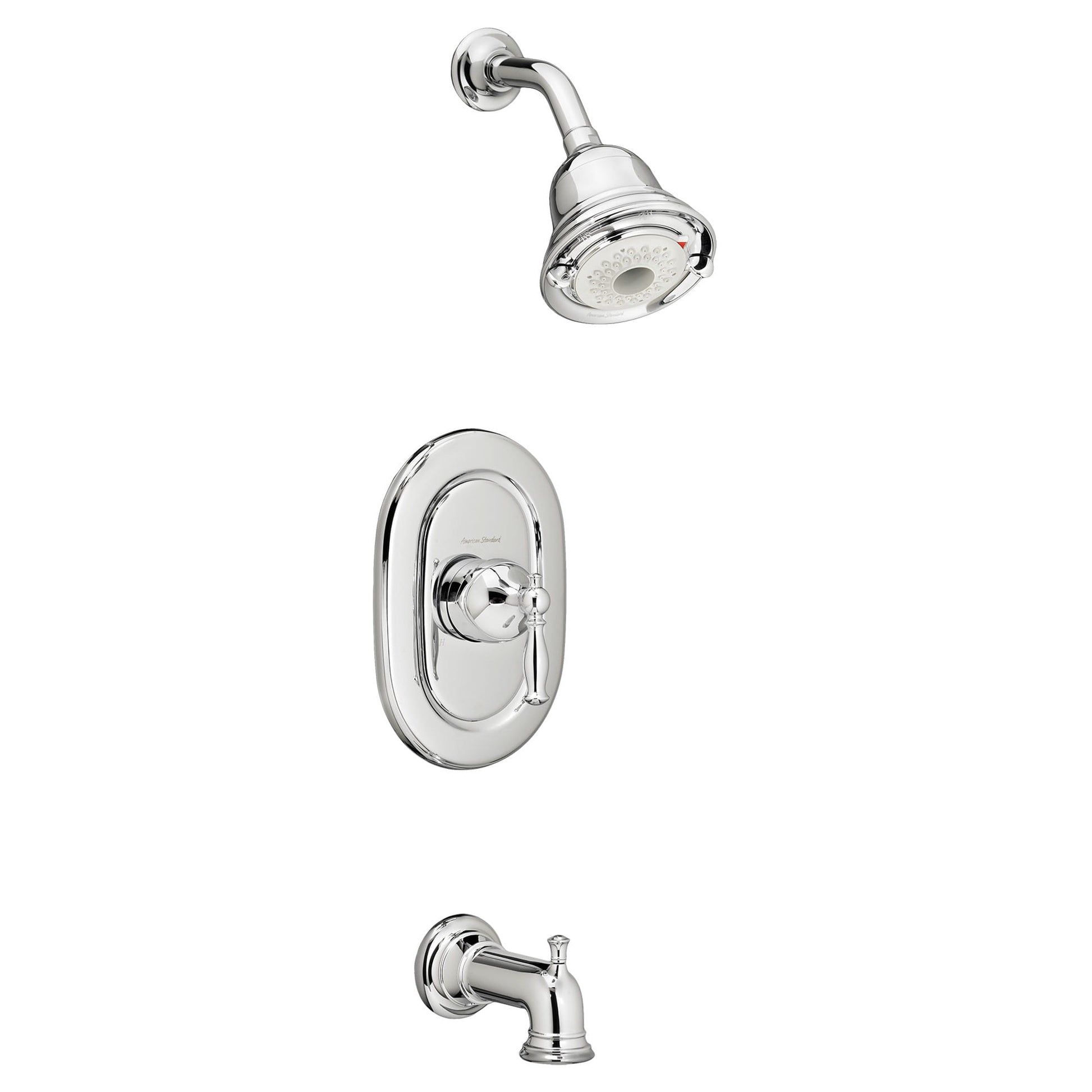 QUENTIN BRUSHED NICKEL PRESSURE BALANCED BATH & SHOWER TRIM KIT, LESS VALVE 